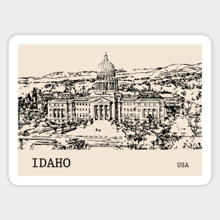 Idaho State USA Sticker